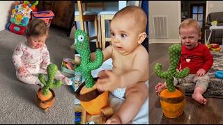Baby’s First Time Seeing a Talking Cactus… Priceless Reaction! 🤣