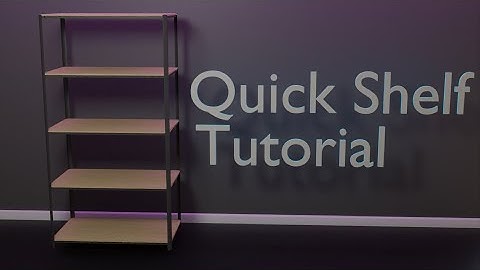 How to create a storage shelf quickly in blender