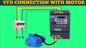 VFD CONNECTION WITH 3PHASE INDUCTION MOTOR! 3PHASE VFD WIRING DAIGRAM!