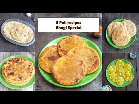 Bhogi festival recipes | 5 Poli recipes for Bhogi | bhogi pongal Boli ...