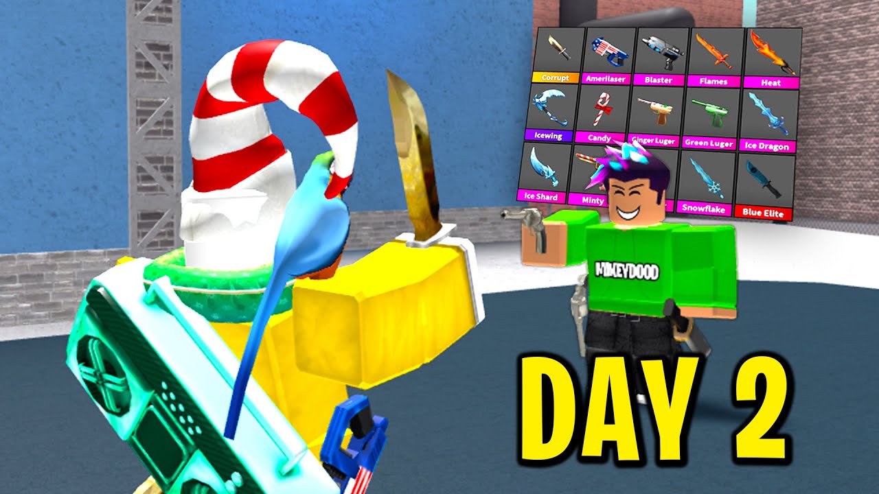Roblox Murder Mystery 2 Fighting Scammer For All His Godlys Day 2 Youtube - roblox murder mystery 2 getting ice dragon youtube