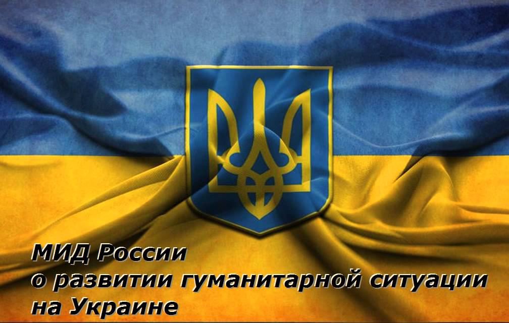 о развитии гуманитарной ситуации на Украине - МИД России 5.08.2014