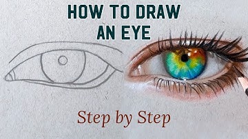 How to Draw a Realistic Eye in 5 Steps | Real-Time Colored Pencil Tutorial