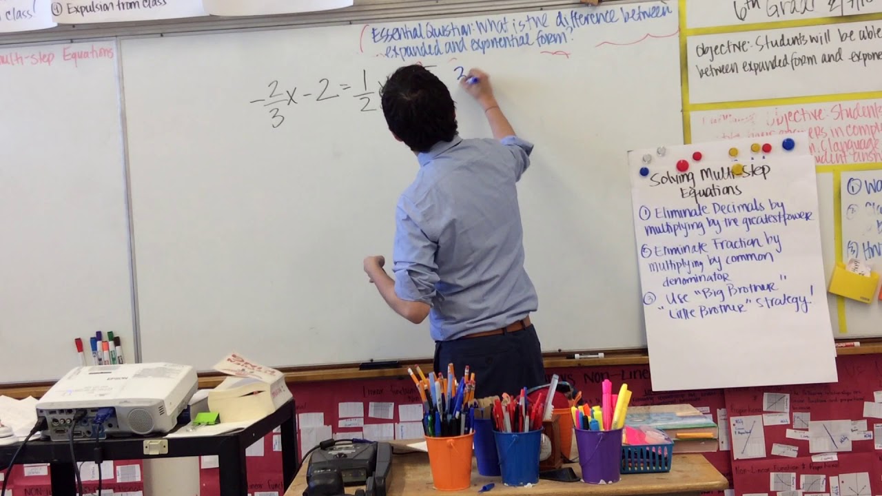 Equations with Variables on both sides fractions with unlike ...