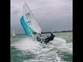 Windy RS200 racing in 28 knots!! Masts break and close racing