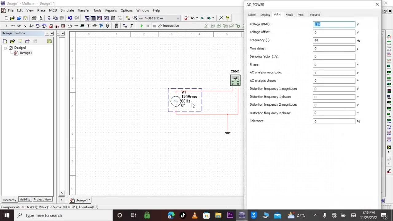 Multimeter in multisim / how to use voltmeter RICHMULTI YouTube