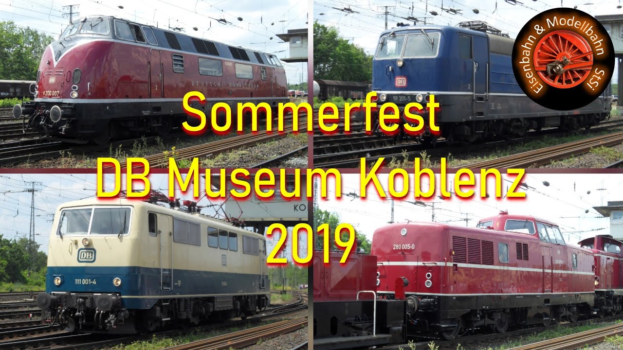 Sommerfest DB Museum Koblenz 2019 – "Von der Bundesbahn zur DB AG. 1949 bis heute"
