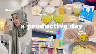 A PRODUCTIVE DAY⋆𐙚₊♡ 🧸ramadhan vlog,baking nastar,book store,lots of food,uni vlog,strolling around