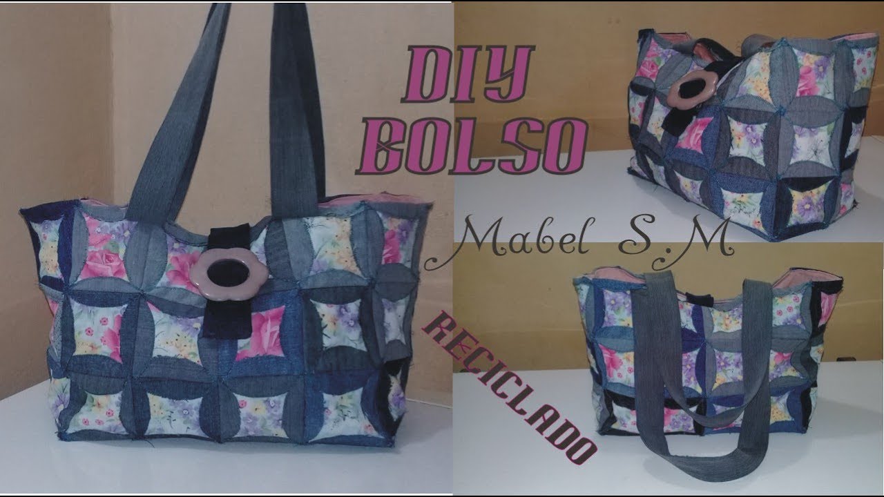 Locomotora punto secuencia How to make a bag with pieces of cloth (recycled) - YouTube