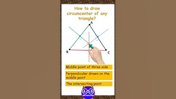 Circumcenter; Circumcircle; Circumcenter of triangle; How to draw; #shorts