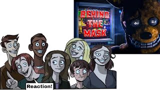 Fnaf The Silver Eyes characters react to FNAF MOVIE SONG - BEHIND THE MASK LYRICS VIDEO