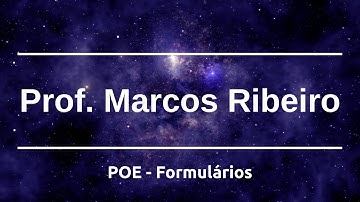 Programação Orientada a Eventos 05 - Formulários
