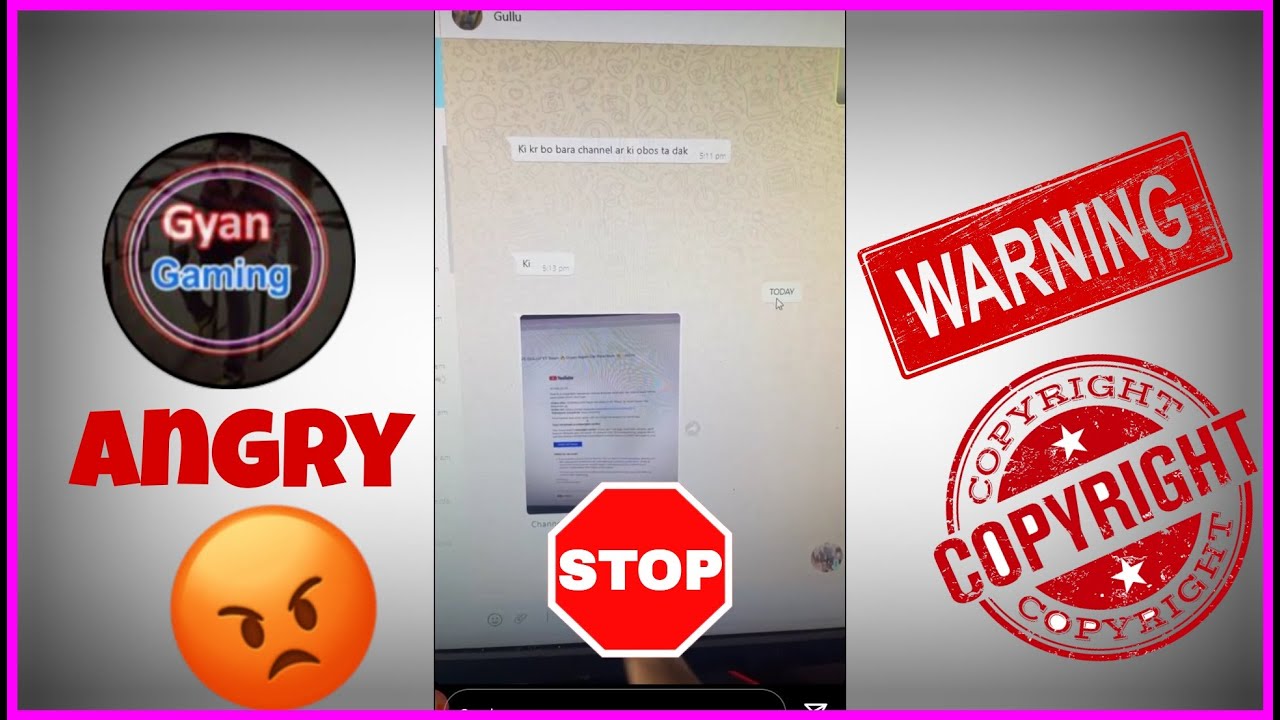 Gyan Gaming 😡 Angry On Youtubers WARNING ❗ Copyright Strike Must Watch 😱
