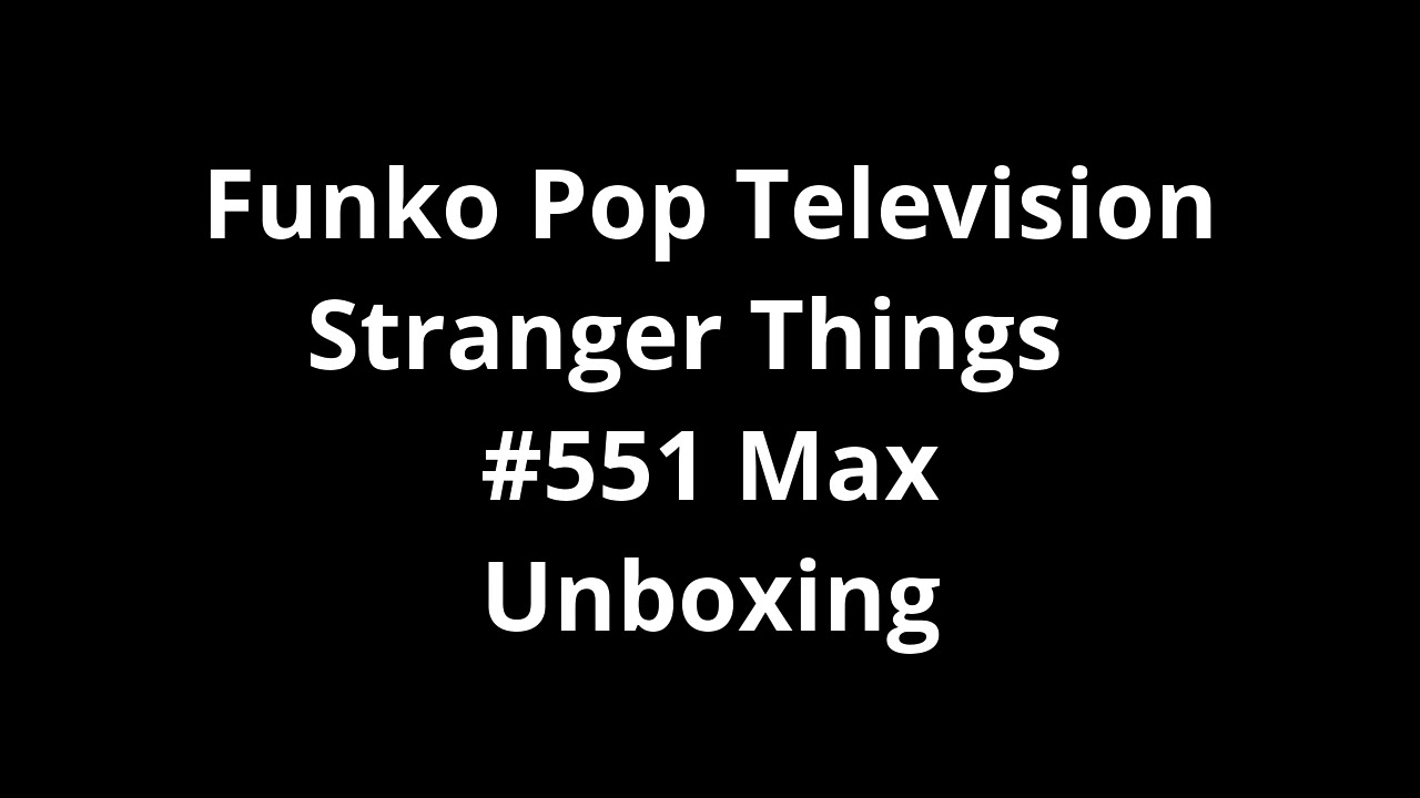 Funko Pop Television Stranger Things  
