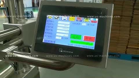 Automatic carton box top flat surface high accuracy labeling machine fast speed video