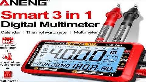 ANENG 613 Smart Multimeter Real-time Power-off Measuring Tester AC/DC Ammeter Voltmeter 40