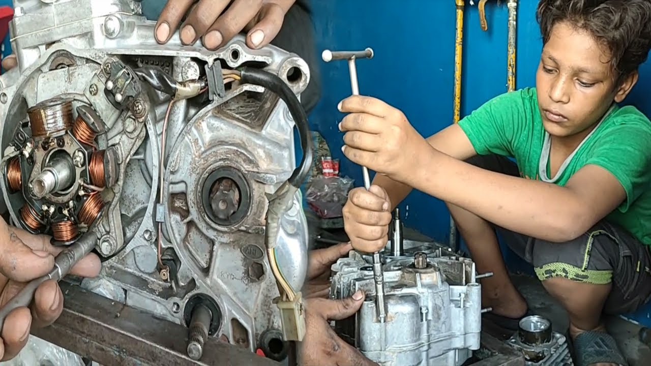 Honda Bike CG125 Engine Restoration CG 125 Engine Repair Honda 125