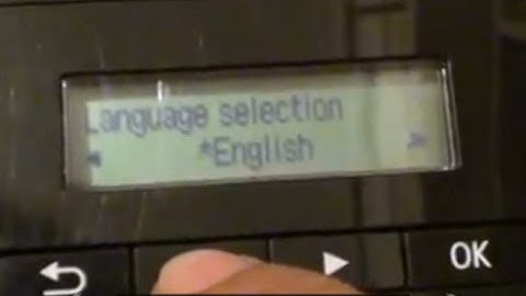 Canon Pixma: How to Change Printer Language Settings