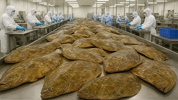 Inside Fish Processing Plant – Mackerel Can Factory & Flounder Cutting Line