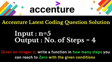 Accenture Latest Coding Questions | Coding Question in #Accenture in 2021