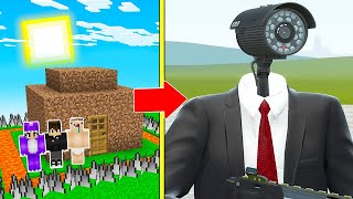 КАМЕРАМЭН НАПАЛ НА ЗАЩИЩЕННЫЙ ДОМ НУБА ПРО И ДЕВУШКИ В МАЙНКРАФТ! CAMERAMAN SKIBIDI TOILET MINECRAFT