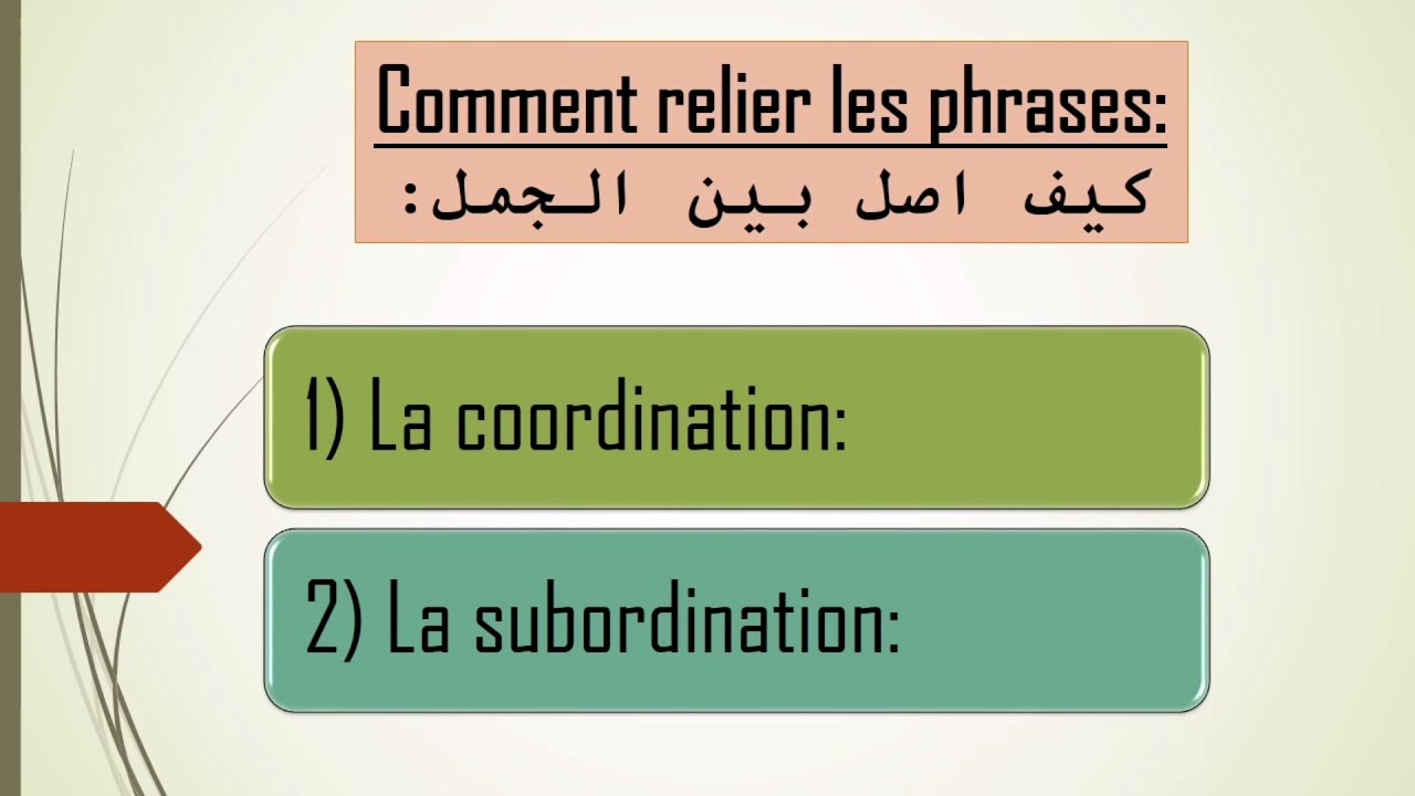 Les conjonctions de coordination😍+les conjonctions de subordination 🤩شرح بالعربية😮