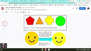 Using the PolyLine tool in Google Drawings