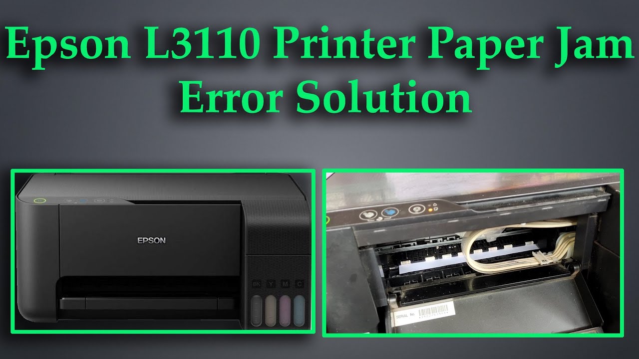 Epson L3110 Printer Paper jam problem fixed Ii Epson Printer red Light