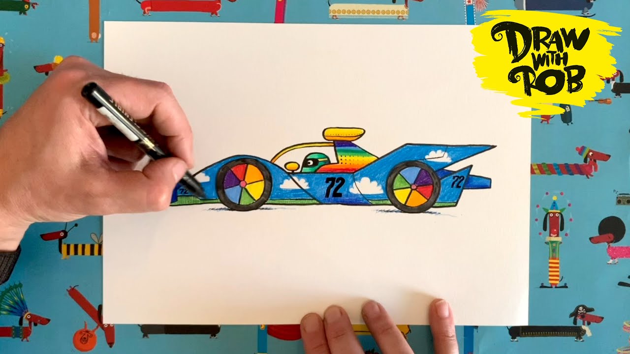 Drawwithrob Special Edition Racing Car Youtube