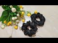 Scrunchies Cutting And Stitching/ Scrunchie Making Tutorial/ Diy scrunchie / How to make scrunchie