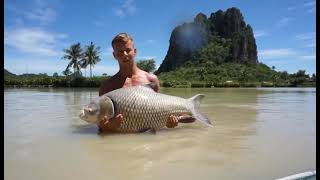 Рыбалка на гигантов в Тайланде. Самый крупный карп.