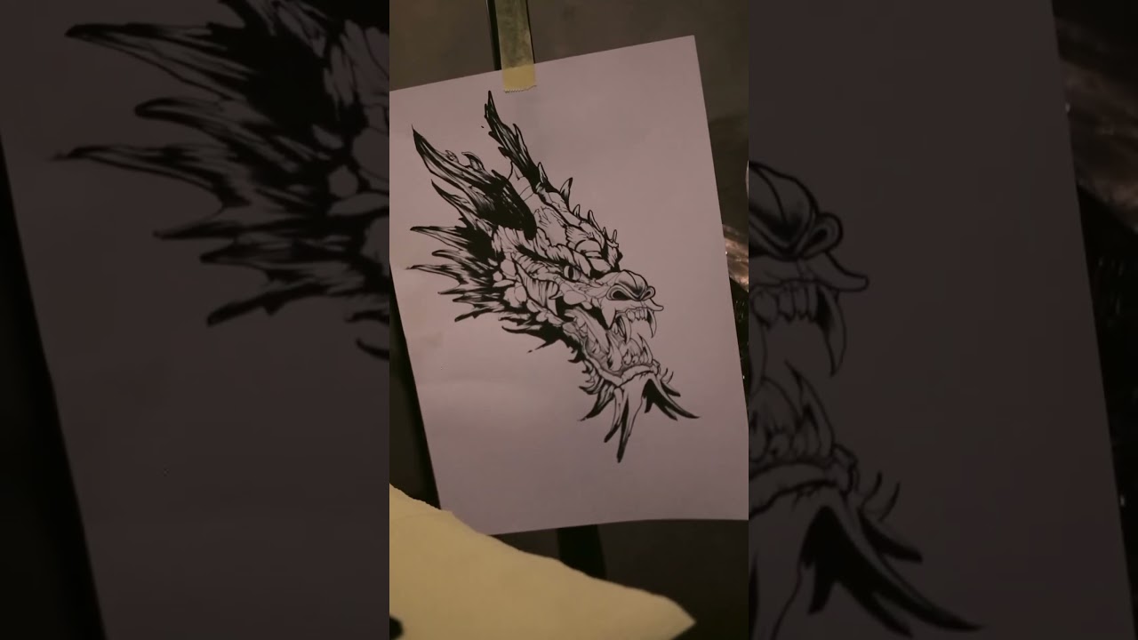 Dragon Tattoo by Neora.Inked #firstclasstattoostudio #tattoo #tattooartist #tattoolover #blackwork