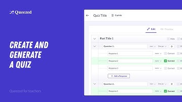 Create and Generate a Quiz
