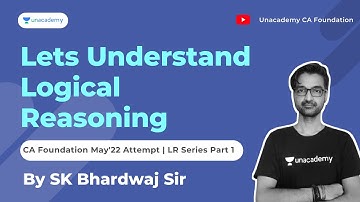 Understand Logical Reasoning | Part 1| For CA Foundation May