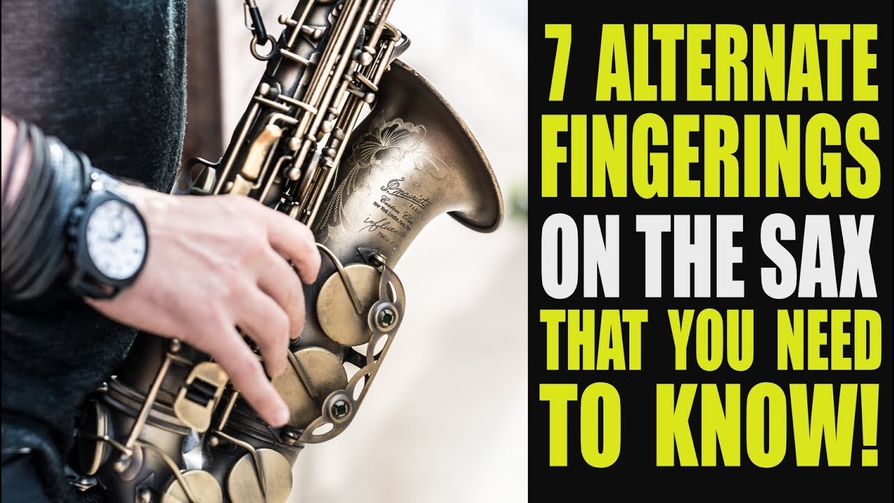 Alto Sax Alternate Finger Chart