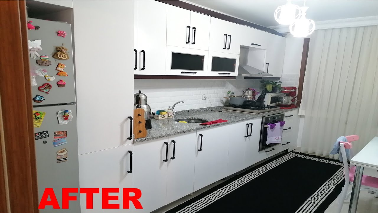 mutfak dolabi nasil boyanir mutfak dolabi yenileme nasil yapilir how to paint a kitchen cabinet youtube