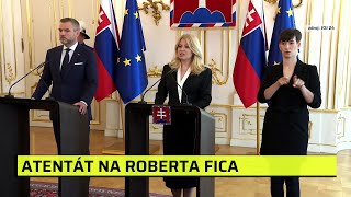 Útok na Fica je útokem na demokracii, shodli se Čaputová a Pellegrini. Střelci hrozí doživotí