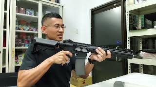 KNIGHTS ARMAMENT SR16 E3 MOD2 CQB AIRSOFT GAS BLOWBACK RIFLE