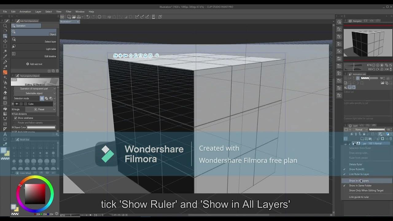 How to make a perspective grid in Clip Studio Paint YouTube