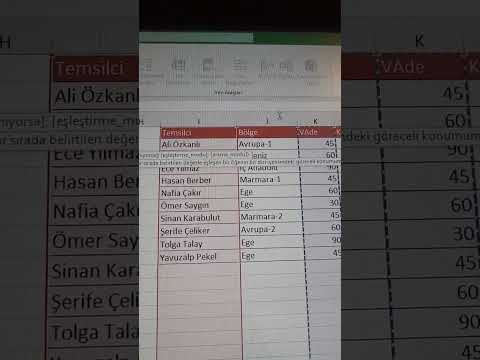 Video: Excel'de <> ne anlama geliyor?