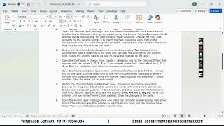 Shelly Cashman Access 365 | Module 3: End of Module Project 2 Dairy State Community College