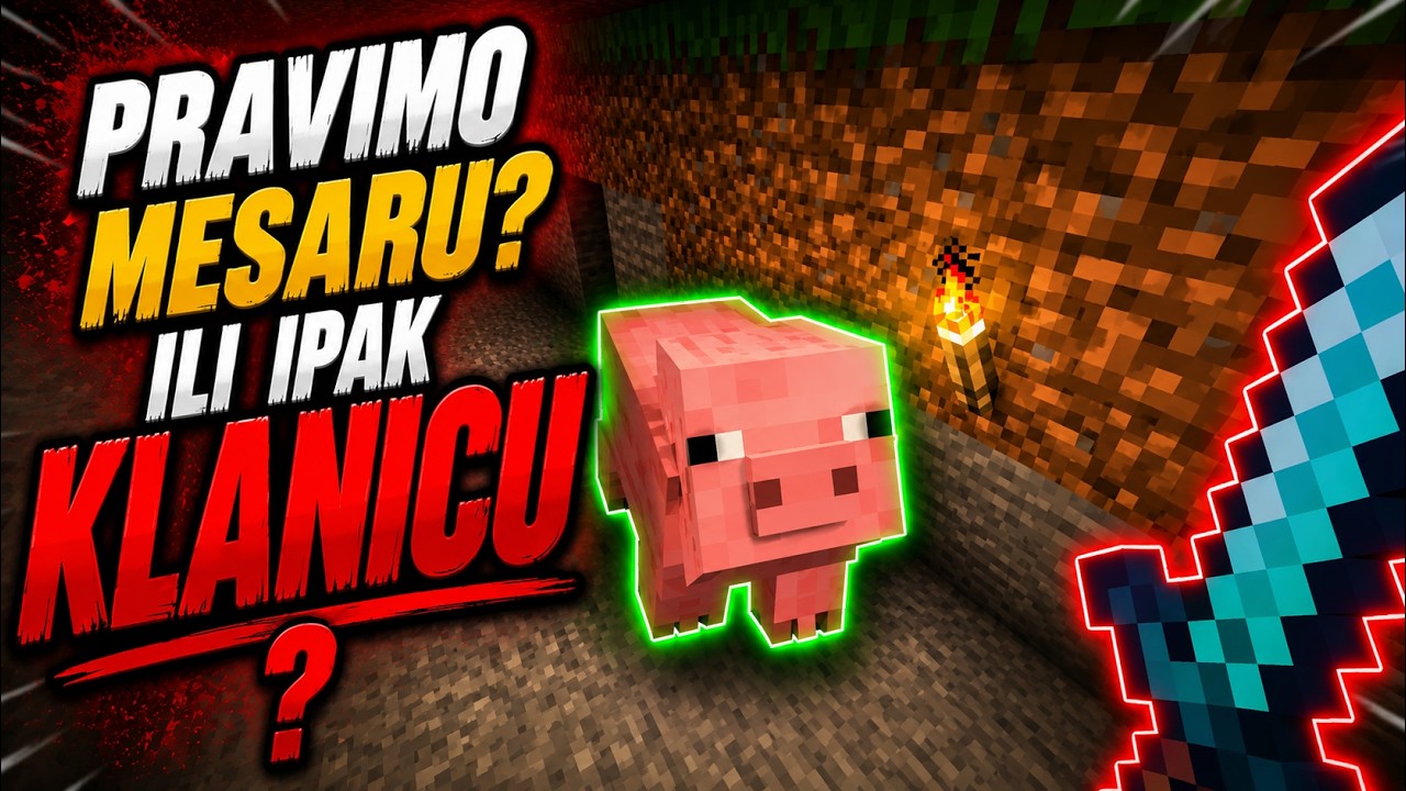🐷 Napravili smo farmu koja će rešiti problem sa hranom!  (Minecraft Preživljavanje #8)