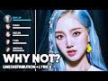 LOONA - Why Not? (Line Distribution + Lyrics Color Coded)