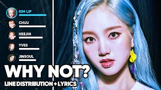 LOONA - Why Not? (Line Distribution + Lyrics Color Coded)