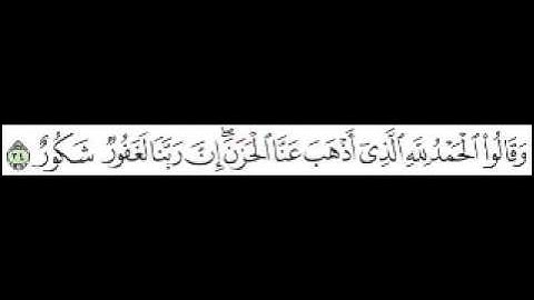 سورة فاطر الآية 34