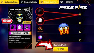 URGENTE!! PEGUE A SUA GOLA ALTA PRETA DE GRAÇA? NOVOS EVENTOS, EVENTO DE LOGIN E MAIS - FREE FIRE