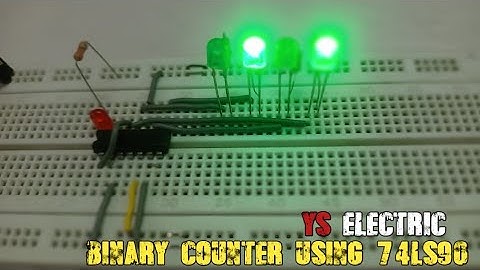 Simple binary counter with 74LS90 || YS Electric