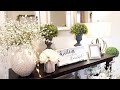 ENTRYWAY TABLE DECOR IDEAS + DECORATE WITH ME + HAUL! (FARMHOUSE/GLAM)