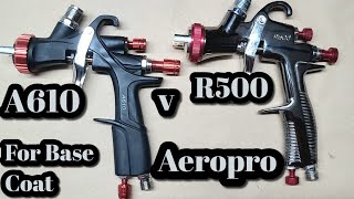 Aeropro R500 v R610 LVLP Spray Guns,  Great Value Chinese Spray Guns [Rongpeng]