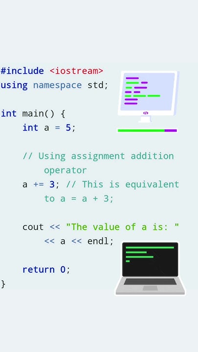 Assignment operator in CPP language / Addition operator / Cpp program ...